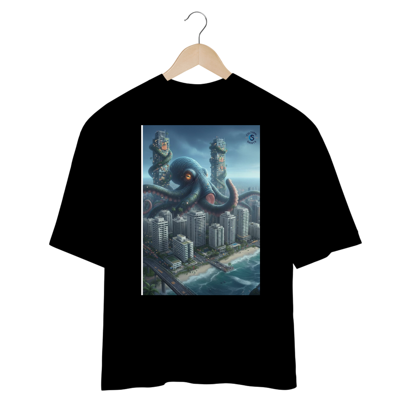 Nome do produto Shirt Killer Octopus Oversized