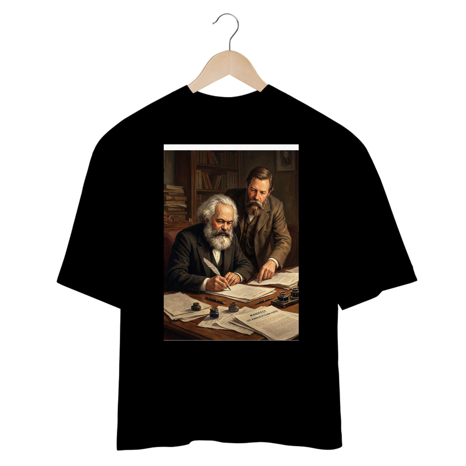 Nome do produto Shirt Marx e Engels Oversized