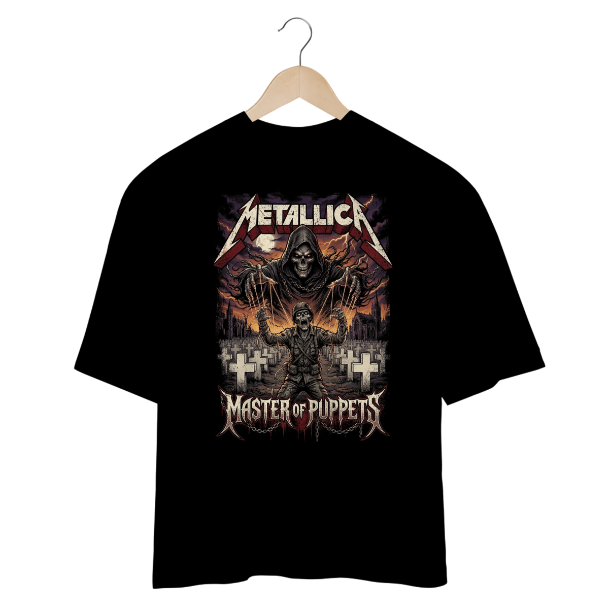 Nome do produto: Shirt Metallica Oversized