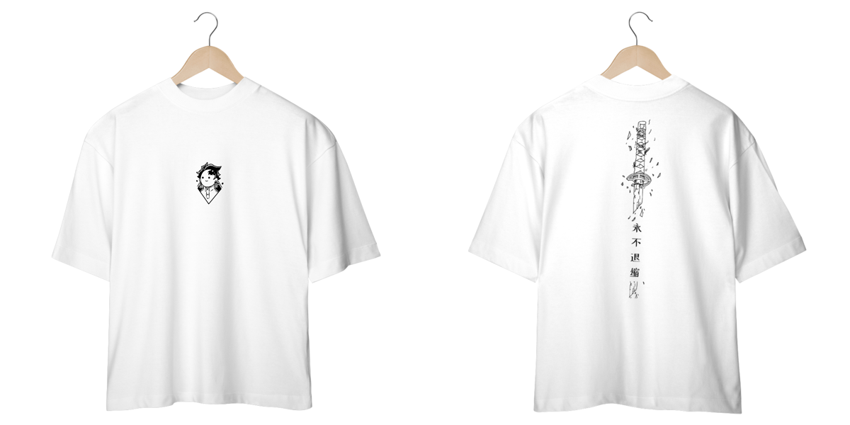 Nome do produto: Oversized Demon Slayer - Tanjiro minimalista