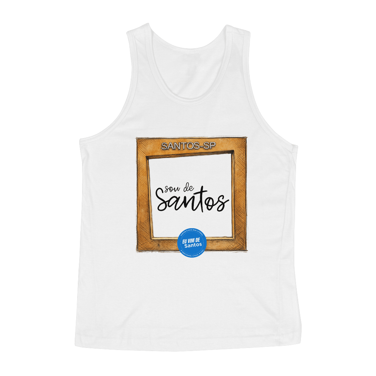 Nome do produto: Regata masculina - Sou de Santos