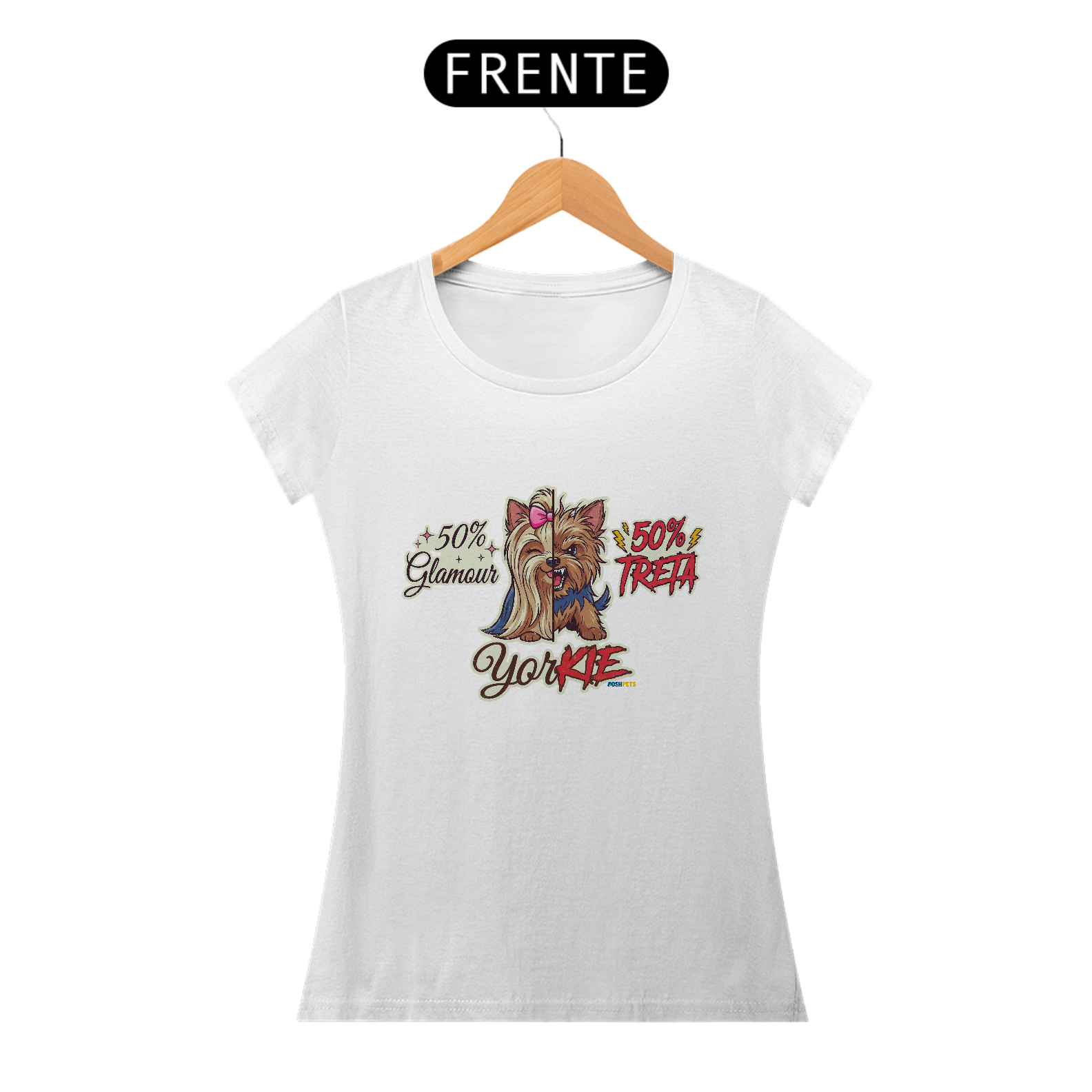 Camiseta Baby Long Yorkie #stickerpaws