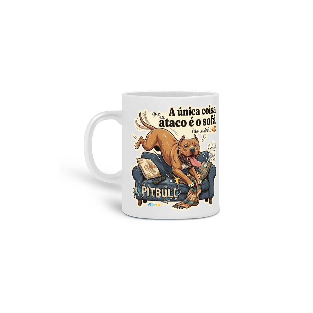 Nome do produto: Caneca Pitbull #stickerpaws