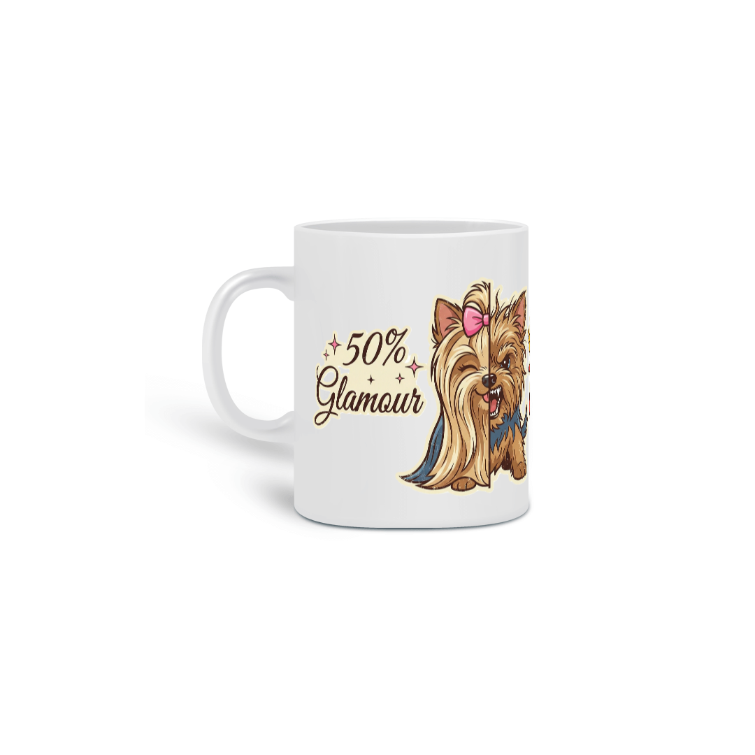 Caneca Yorkie #stickerpaws