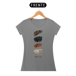 Crinas Do Sul - Camiseta feminina | Baby Long Quality
