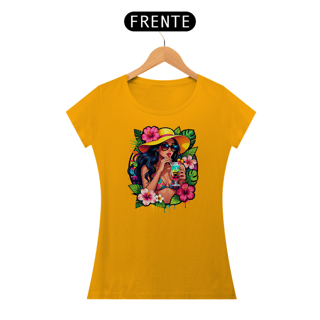 Nome do produto Camiseta Tropical Zin - Baby Long Classic