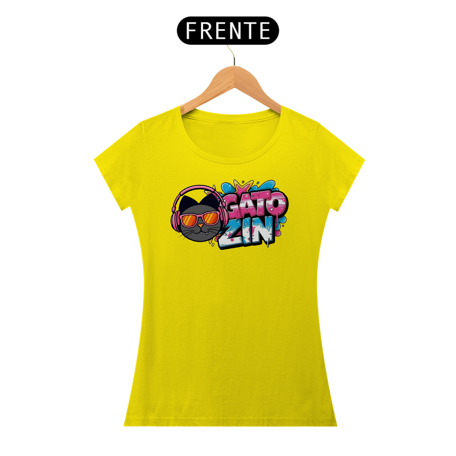 Camisa O Gato Zin Feminina - Baby Long Quality