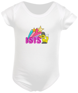 Nome do produto Body infantil personalizado - Isis