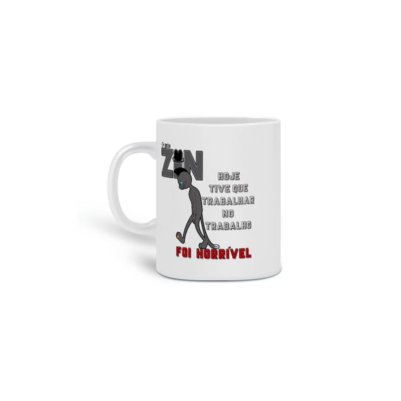 Caneca O Gato Zin Cerâmica