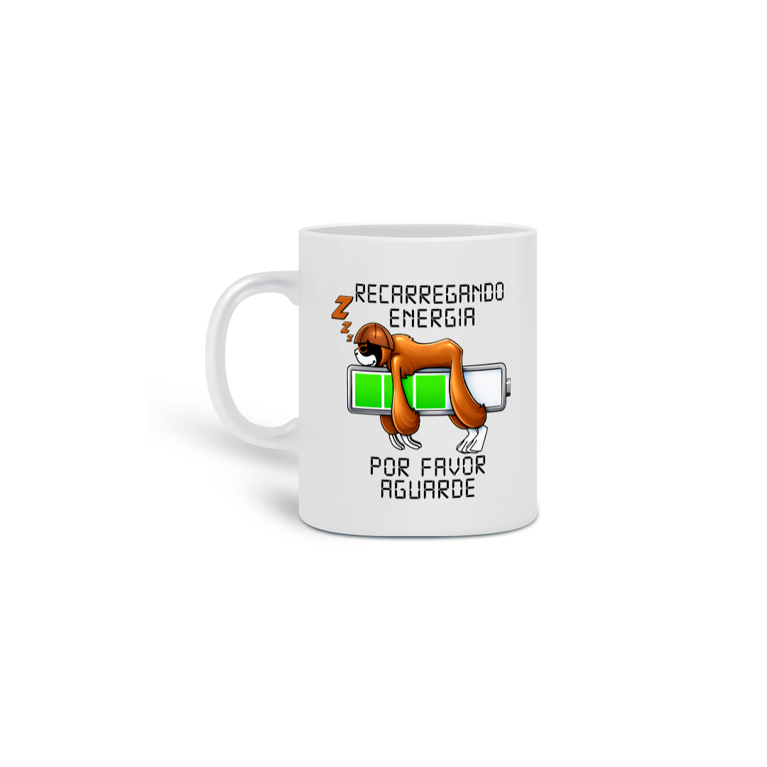 Caneca Hora do Intervalo - Talento O Bicho Preguiça