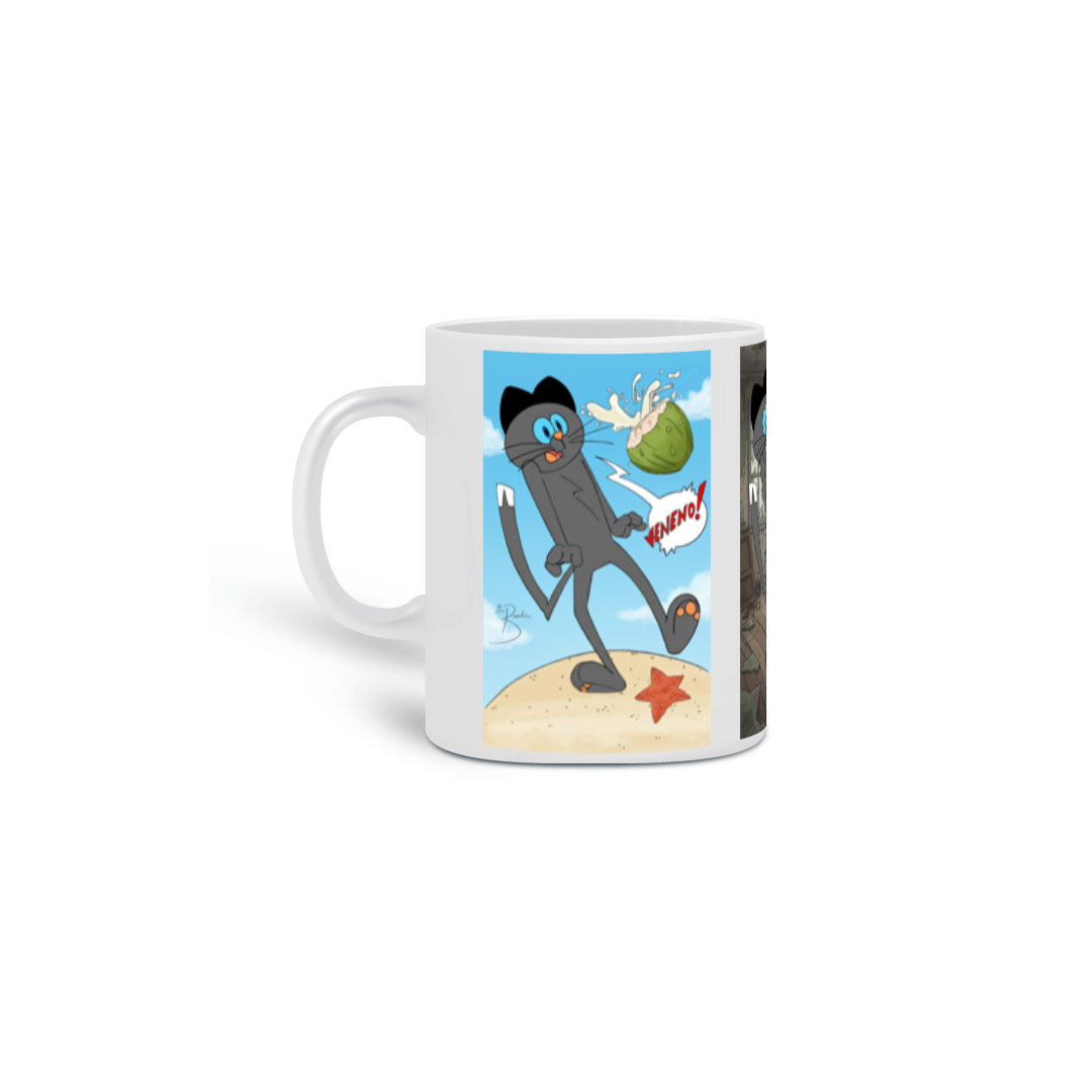 Nome do produto: Caneca O Gato Zin - Sustos