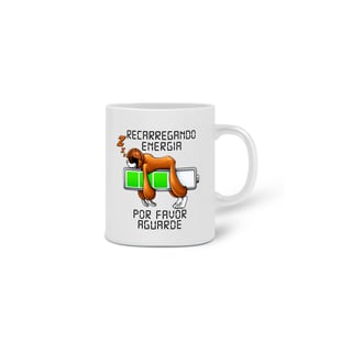Nome do produto Caneca Hora do Intervalo - Talento O Bicho Preguiça
