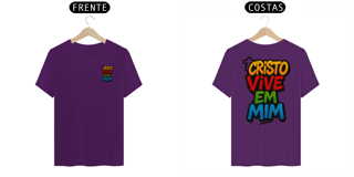 Nome do produto Camiseta Cristo Vive Em Mim