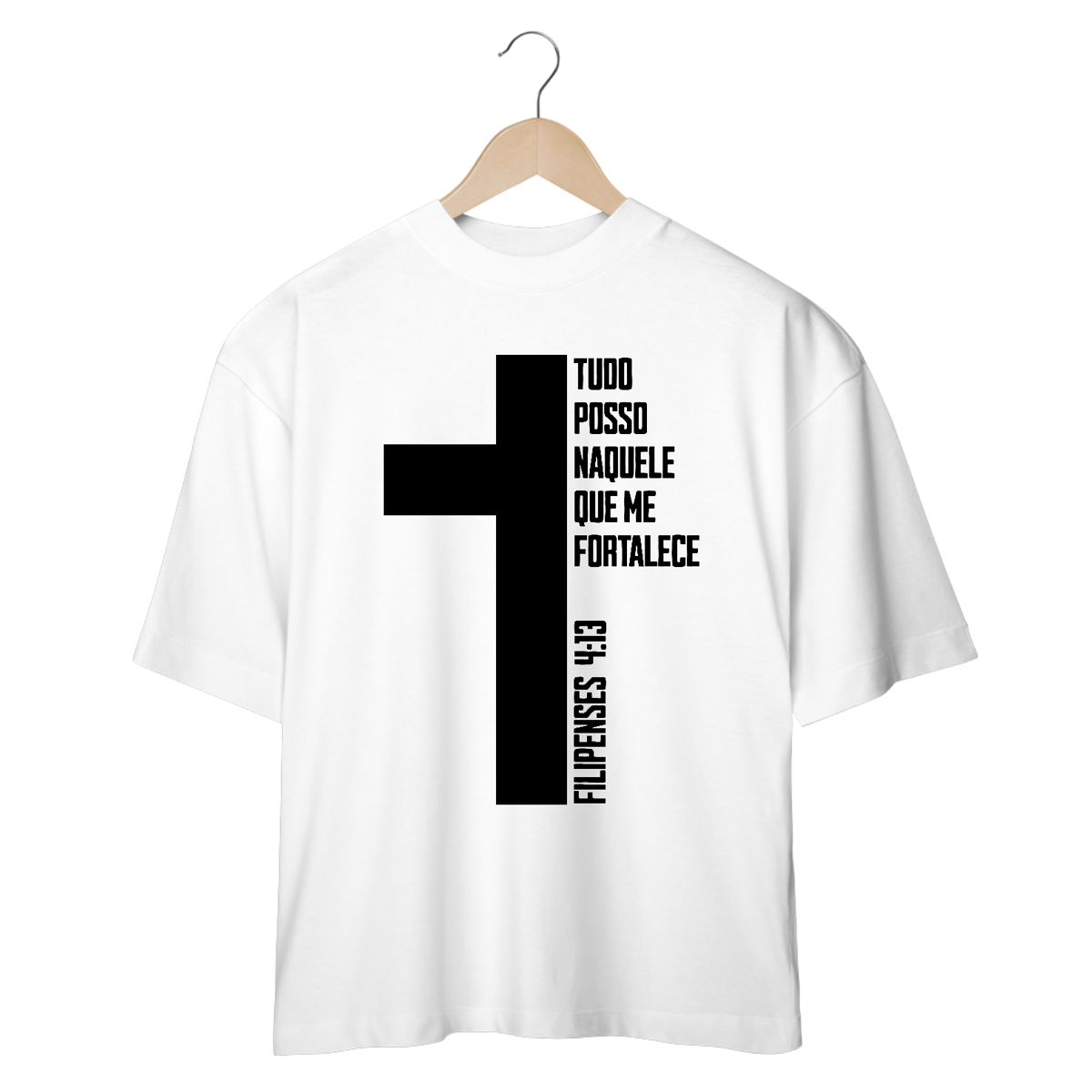 Nome do produto: Camiseta Oversized - Versiculo F413