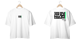 Nome do produto Camiseta Oversized - Versiculo R1136