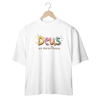 Nome do produto Camiseta Oversized - Deus mod1