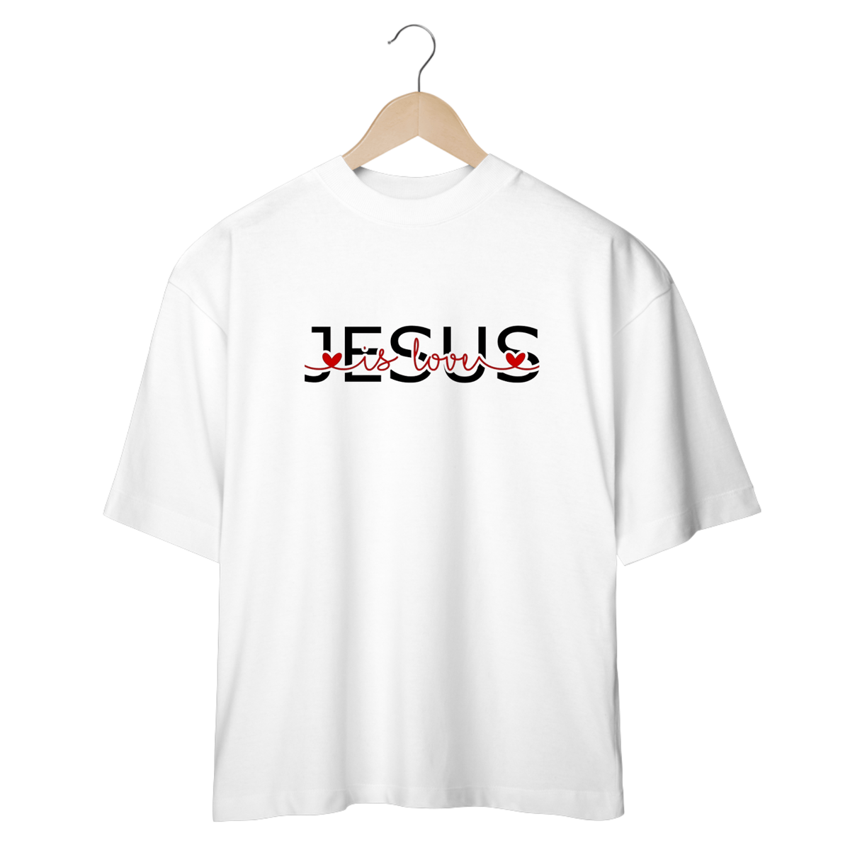 Nome do produto: Camiseta Oversized - Jesus Love