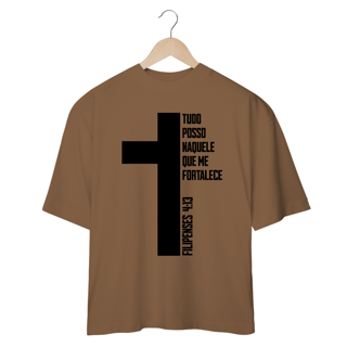 Nome do produto Camiseta Oversized - Versiculo F413