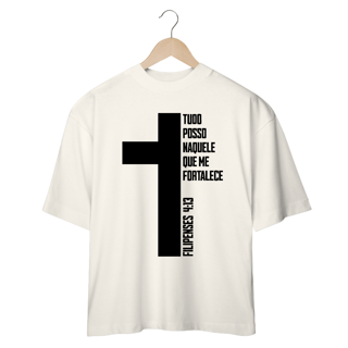 Nome do produto Camiseta Oversized - Versiculo F413