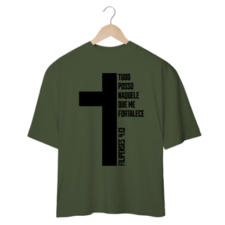 Nome do produto Camiseta Oversized - Versiculo F413