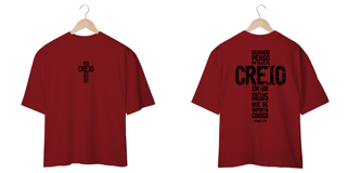 Nome do produto Camiseta Oversized - Creio