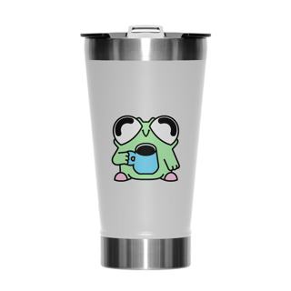 Copo Térmico Sapo da Chuva no café da manhã