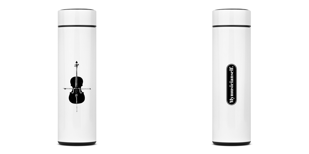 Nome do produto: GARRAFA TÉRMICA - VIOLONCELO