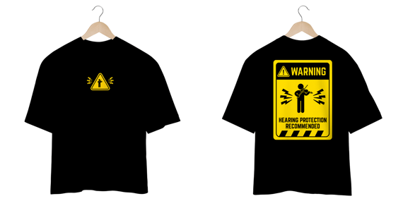CAMISETA OVERSIZED - VIOLINISTA WARNING