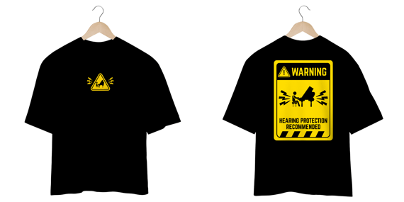 CAMISETA OVERSIZED - PIANISTA WARNING