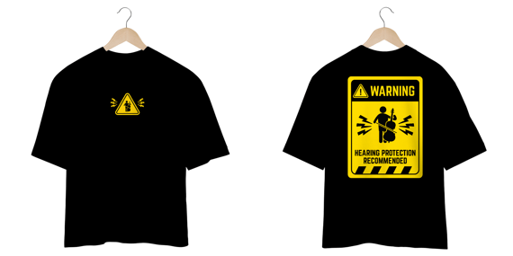 CAMISETA OVERSIZED - BAIXISTA/VIOLONCELISTA WARNING