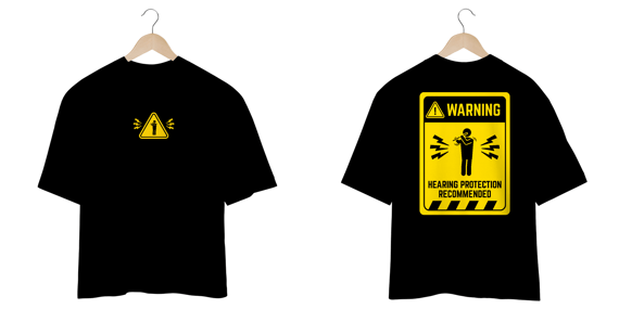 CAMISETA OVERSIZED - FLAUTISTA WARNING