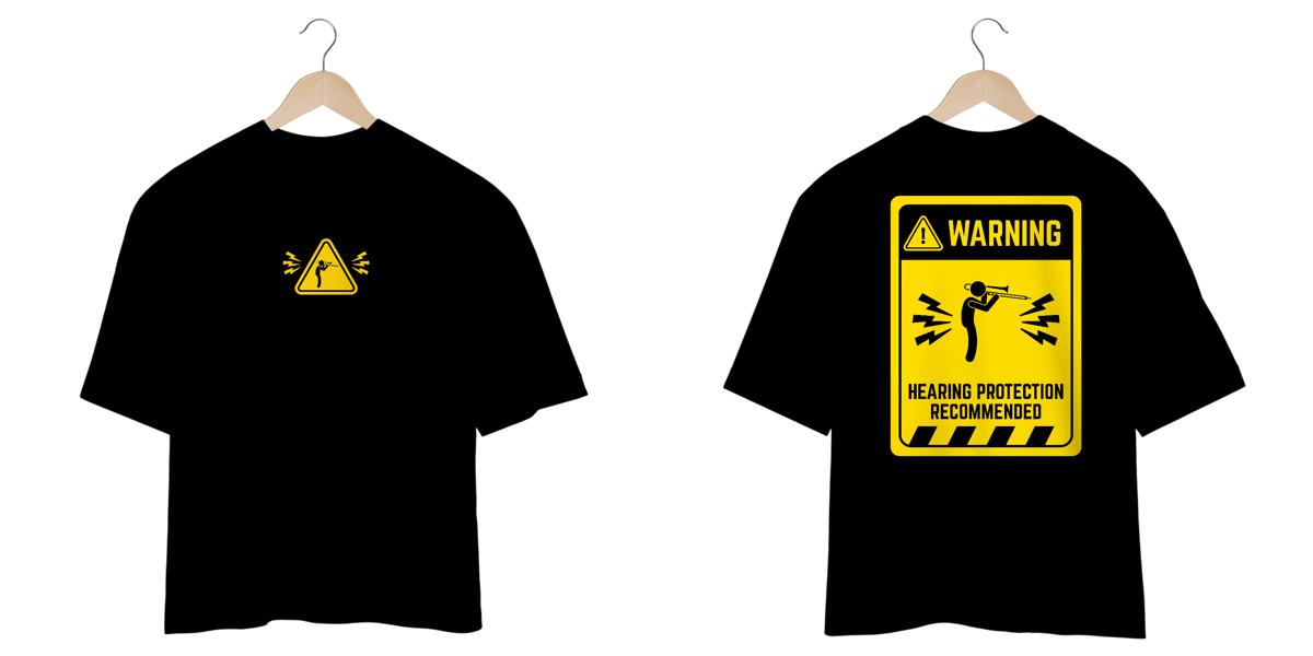 Nome do produto: CAMISETA OVERSIZED - TROMBONISTA WARNING