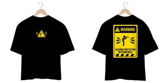 CAMISETA OVERSIZED - TROMBONISTA WARNING