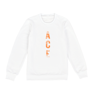 Nome do produto Moletom Fechado ACE - Escrito Orange