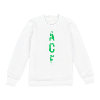 Nome do produto Moletom Fechado ACE - Escrito Green 