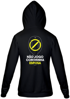 Nome do produto Moletom com Zíper - Não jogo com minha esposa