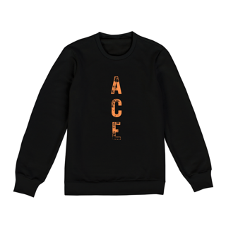 Nome do produto Moletom Fechado ACE - Escrito Orange