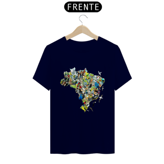 Nome do produto Camiseta | Mapa das aves ameaçadas do Brasil