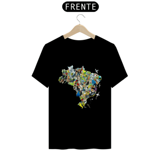 Nome do produto Camiseta | Mapa das aves ameaçadas do Brasil