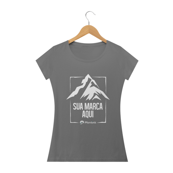 Camiseta Baby Long Estonada - Sua Marca Aqui