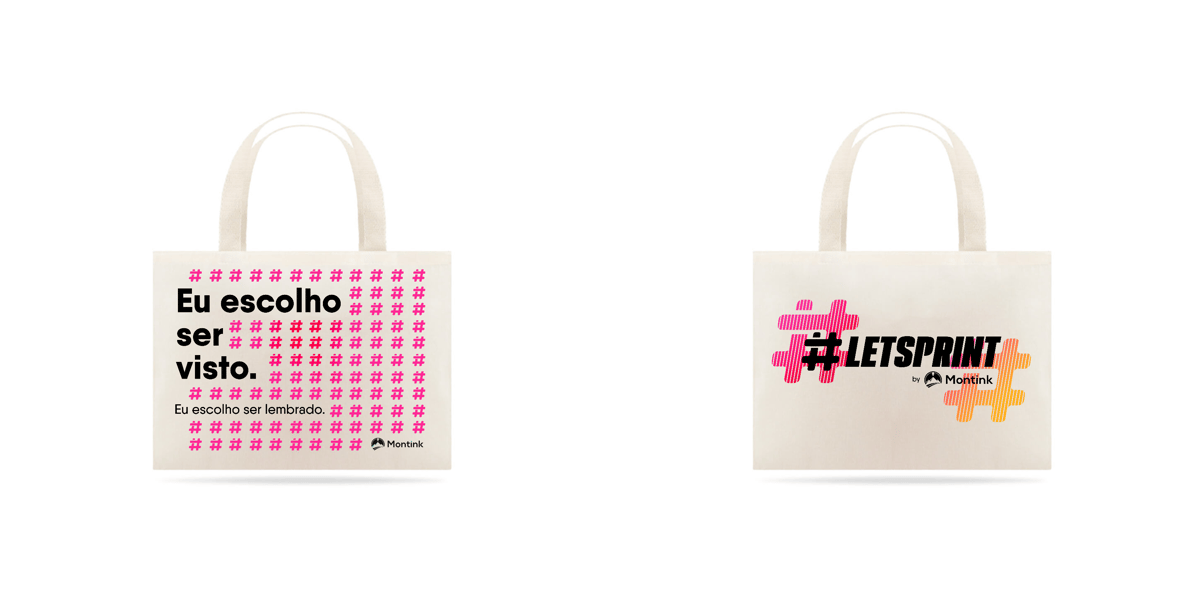 Nome do produto: Ecobag Eu Escolho ser Visto - #LETSPRINT