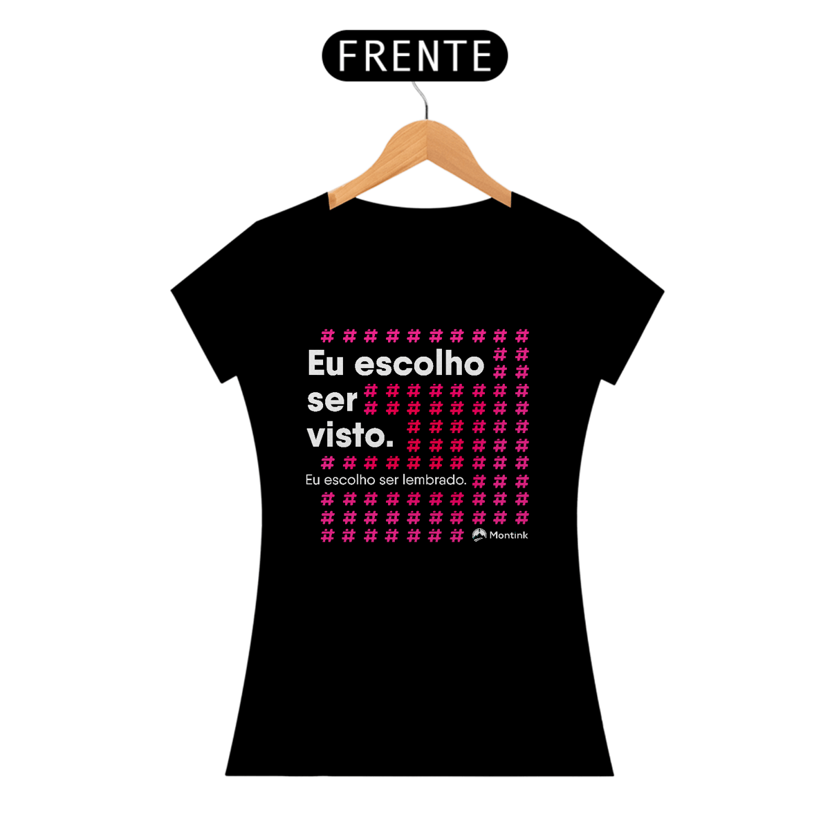 Nome do produto: Camiseta Baby Long Eu Escolho ser Visto - #LETSPRINT