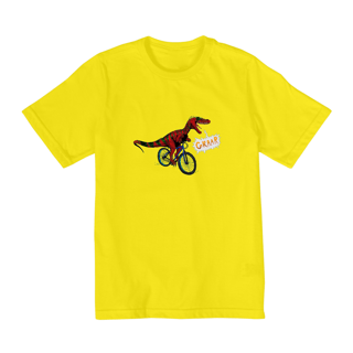 Nome do produto Camiseta Infantil Staurikosaurus Ciclista