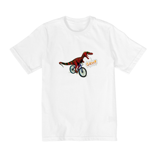 Nome do produto Camiseta Infantil Staurikosaurus Ciclista
