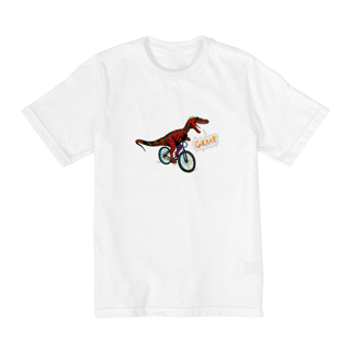Nome do produto Camiseta Infantil Staurikosaurus Ciclista