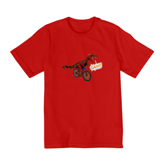 Nome do produto Camiseta Infantil Staurikosaurus Ciclista