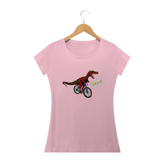 Nome do produto Camiseta Feminina Staurikosaurus Ciclista