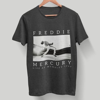 CAMISETA ESTONADA QUEEN FREDDIE MERCURY LIVE AT WEMBLEY