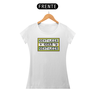 Nome do produtoGentileza gera gentileza / Baby Long Prime Feminina Branca