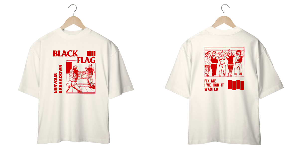 Nome do produto: [Oversized] BLACK FLAG